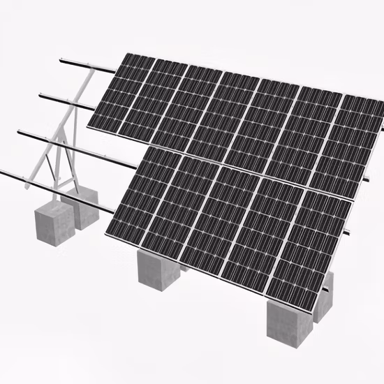 Montage sur toit lesté en gros, système de montage solaire sur toit plat, panneau solaire PV, système de montage pour rayonnages de toit, support solaire