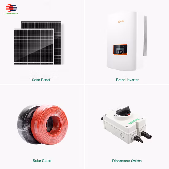 Système solaire distribué 30kw 40kw 50kw 60kw sur le toit commercial en grille